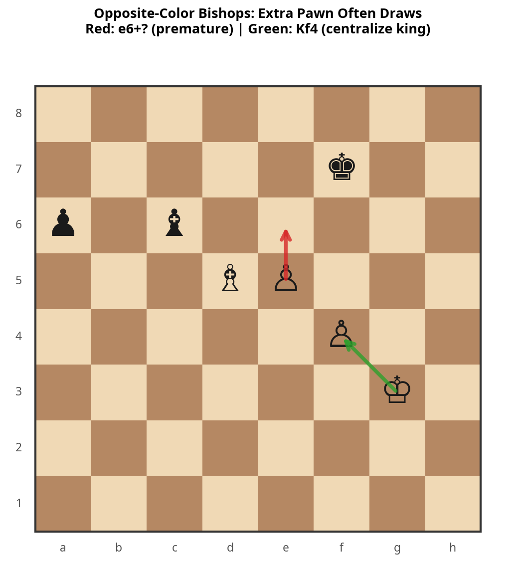 Opposite-Color Bishops Example