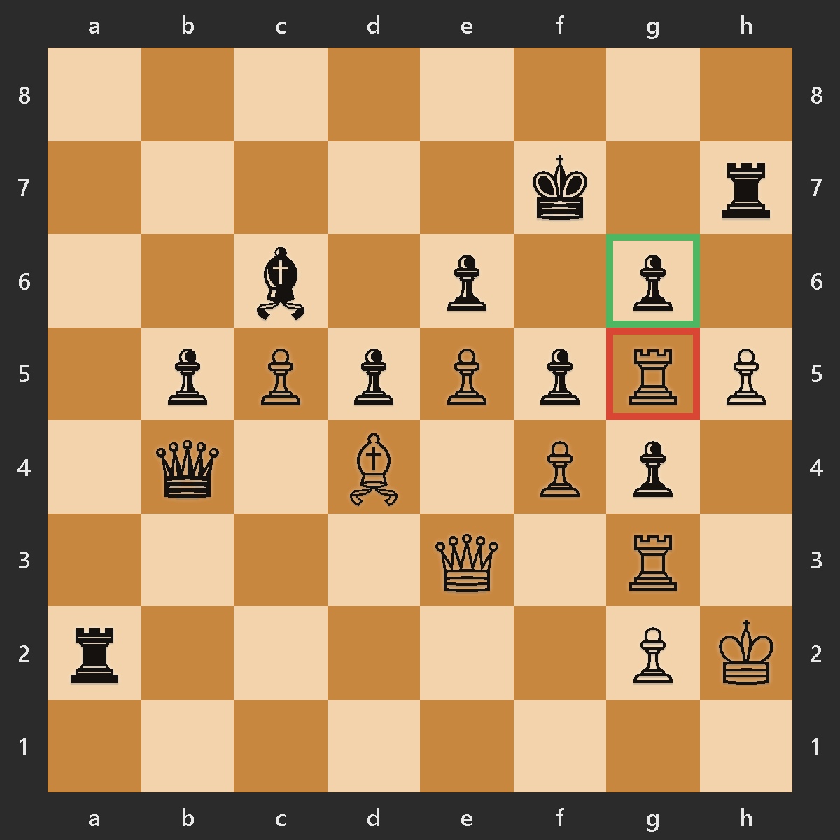 Position from a real 1800-2000 rated game immediately before the move that decided it